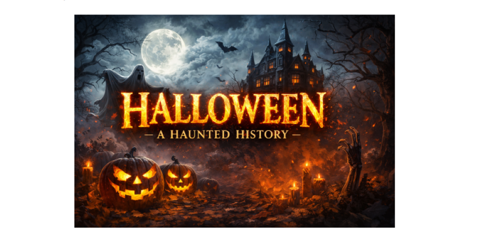 jack o lanterns full moon scary castle